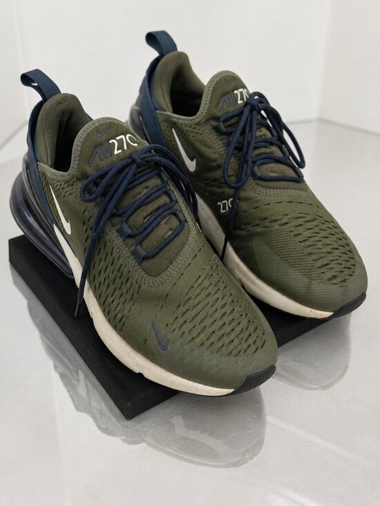 Nike Air Max 270 Olive Green Navy Running Shoes Men’s 8.5 AH8050-303 main image 7